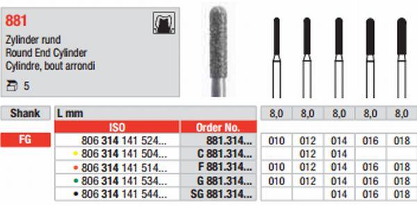 Diamantbor 5 stk FG 881.010*