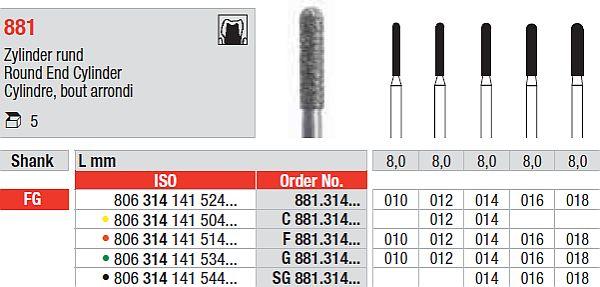 Diamantbor 5 stk FG SG881.018*