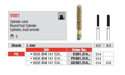 DiaCut Diamantbor 5 stk FG GV881.014*