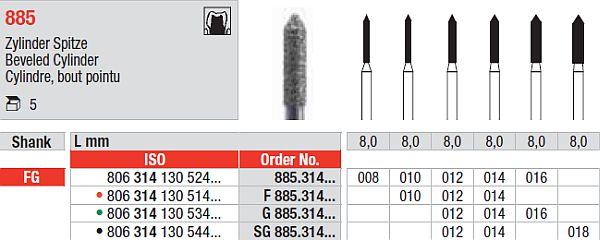 Diamantbor 5 stk FG F885.010*