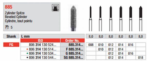 Diamantbor 5 stk FG 885.014*
