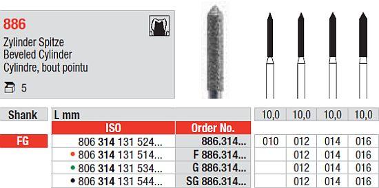 Diamantbor 5 stk FG 886.016*