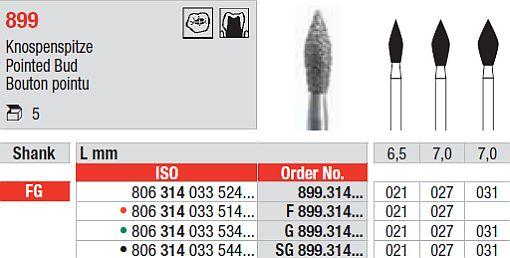 Diamantbor 5 stk FG F899.021*