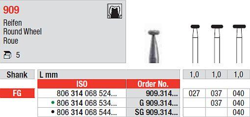 Diamantbor 5 stk FG 909.037*
