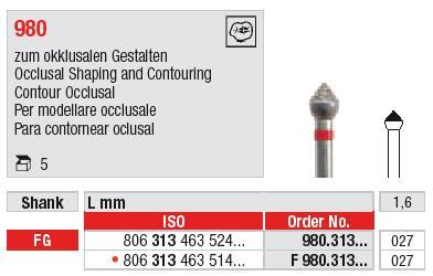 Diamantbor 5 stk FG 980.027 Raptor bor*