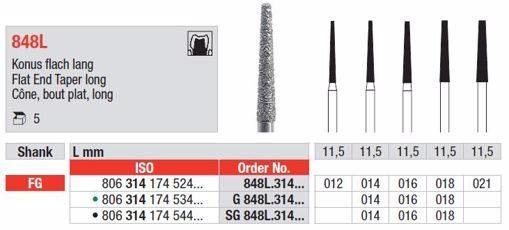 Diamantbor 5 stk FG SG848L.016*
