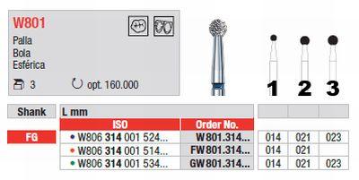 White Tiger Diamant W801.021 FG grøn (grov) 3 stk*