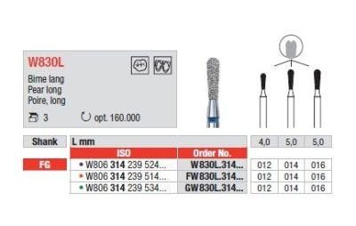 White Tiger Diamant W830L.016 FG grøn (grov) 3 stk*