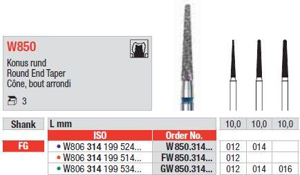White Tiger Diamant W850.012 FG grøn (grov) 3 stk*
