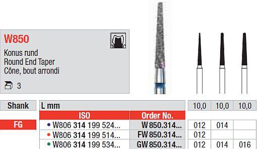 White Tiger Diamant W850.016 FG grøn (grov) 3 stk*