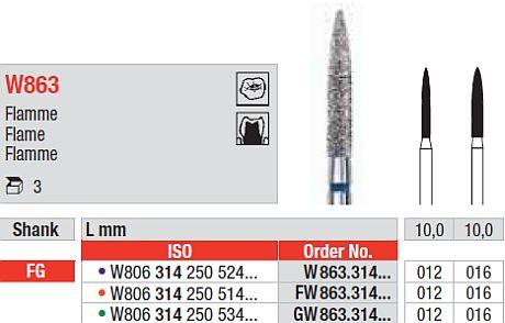 White Tiger Diamant W863.012 FG grøn (grov) 3 stk*