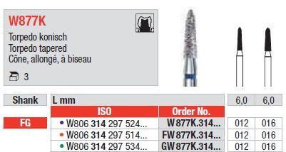 White Tiger Diamant W877K.012 FG grøn (grov) 3 stk*