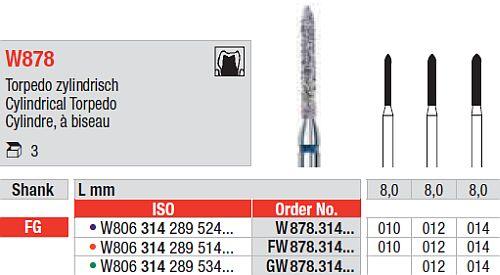 White Tiger Diamant W878.010 FG blå 3 stk*