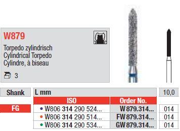 White Tiger Diamant W879.014 FG blå 3 stk*