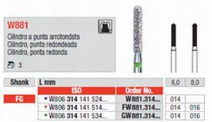 White Tiger Diamant W881.014 FG rød (fin) 3 stk*