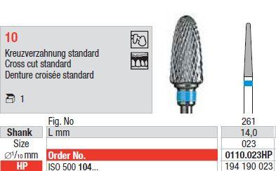 Hårdmetalfræser 0110.023 HS