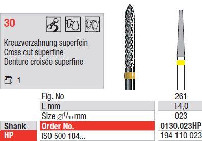 Hårdmetalfræser 0130.023 HS*