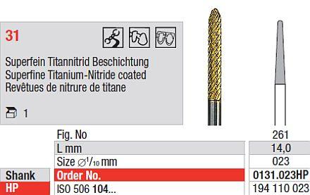 Hårdmetalfræser 0131.023 HS*