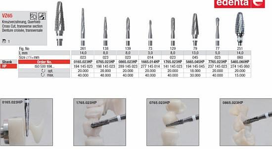 VZ65 Hårdmetalfræser 0165.023 til PEEK og PMMA HS*