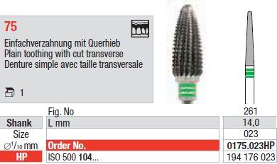 Hårdmetalfræser 0175.023 HS
