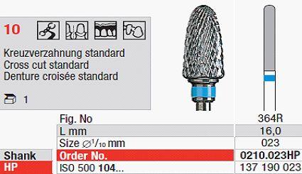 Hårdmetalfræser 0210.023 HS