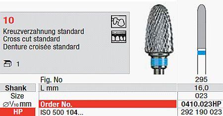 Hårdmetalfræser 0410.023 HS