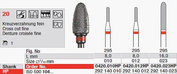 Hårdmetalfræser 0420.010 HS*