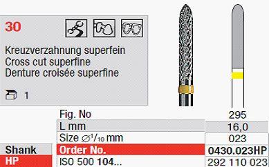 Hårdmetalfræser 0430.023 HS*