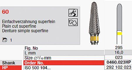 Hårdmetalfræser 0460.023 HS*