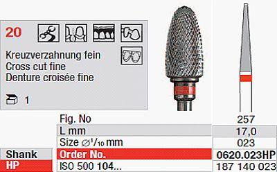 Hårdmetalfræser 0620.023 HS