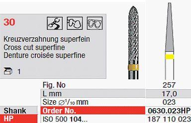 Hårdmetalfræser 0630.023 HS*