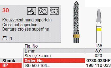 Hårdmetalfræser 0730.023 HS*