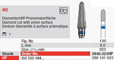 Hårdmetalfræser 0840.023 HS*