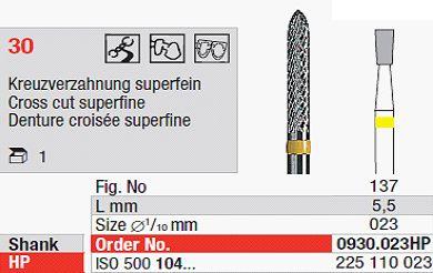Hårdmetalfræser 0930.023 HS*