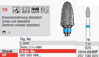 Hårdmetalfræser 1010.023 HS