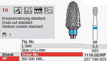 Hårdmetalfræser 1110.023 HS