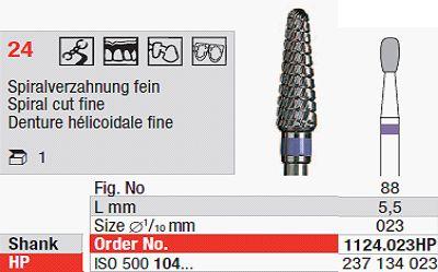 Hårdmetalfræser 1124.023 HS*