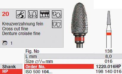 Hårdmetalfræser 1220.016 HS*