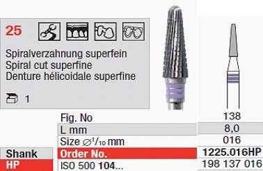 Hårdmetalfræser 1225.016 HS*