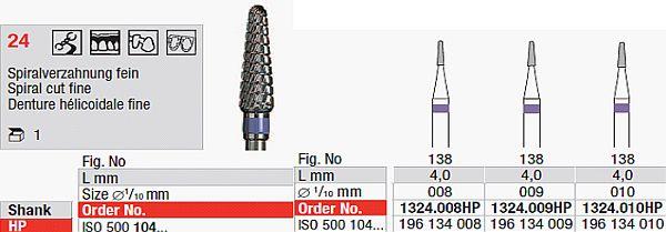 Hårdmetalfræser 1324.009 HS*