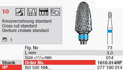 Hårdmetalfræser 1610.014 HS*