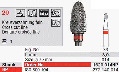 Hårdmetalfræser 1620.014 HS*