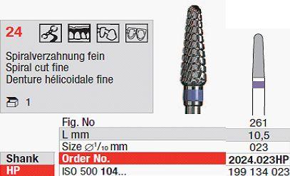 Hårdmetalfræser 2024.023 HS*