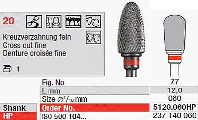 Hårdmetalfræser 5120.060 HS*