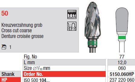 Hårdmetalfræser 5150.060 HS