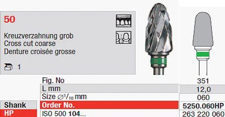 Hårdmetalfræser 5250.060 HS