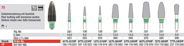 Hårdmetalfræser 5275.060 HS*