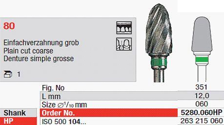 Hårdmetalfræser 5280.060 HS*