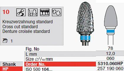 Hårdmetalfræser 5310.060 HS