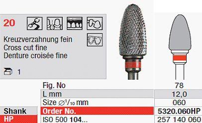 Hårdmetalfræser 5320.060 HS